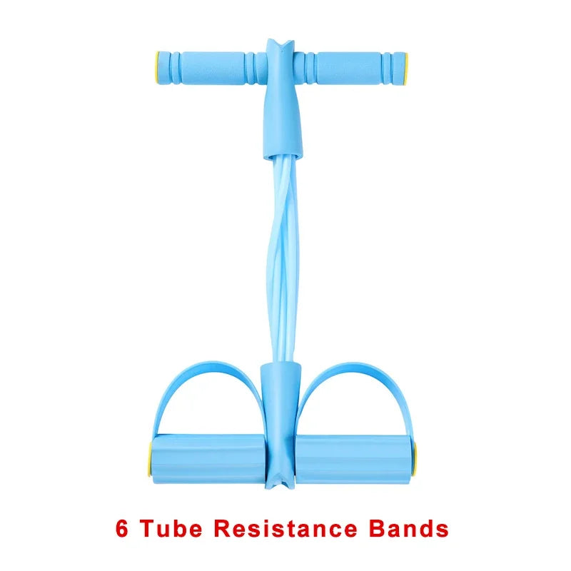 4/6-Level Resistance Band Tensioner with Non-Slip Handles - Home Fitness Equipment for Abdominal Muscle Training Yoga Abdominal